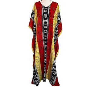 NF Tribal Print Multi Color Caftan - One Size